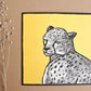 Quadratische Postkarte Gepard