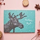 Weihnachtskarte A6 Elch