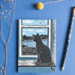 Postkarte A6 Katze am Fenster