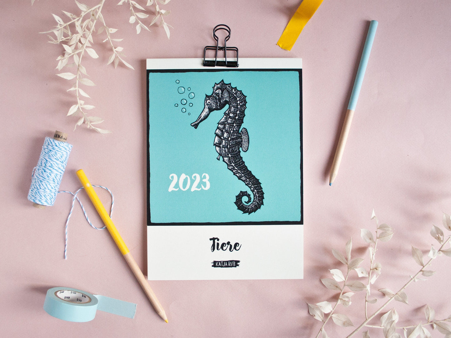 Jahreskalender 2023 Tiere